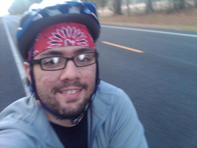 Around 9 a.m. Happy as can be.