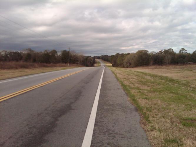 cloudy open road